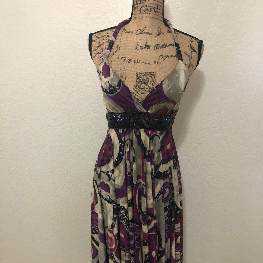 Multicolor Halter Dress Size Small